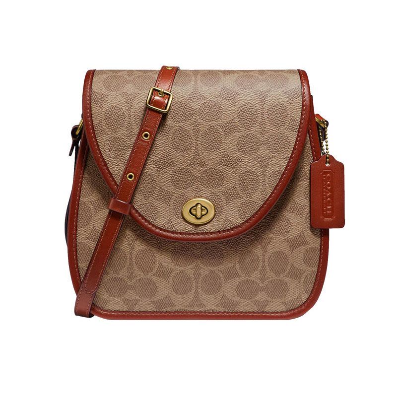 【预定】COACH/蔻驰 旋转扣斜挎包 109 21*21*6CM图片