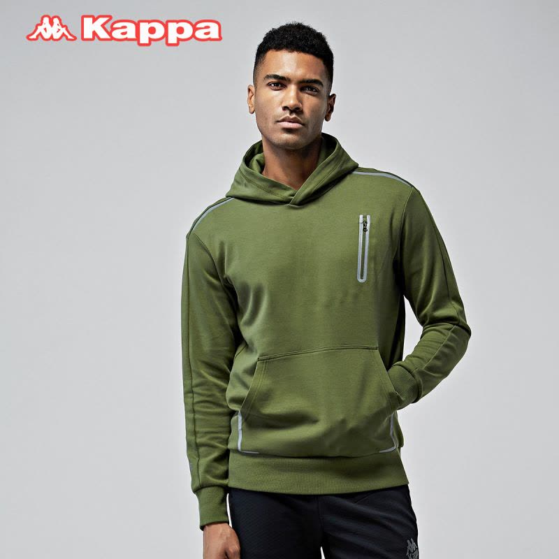 Kappa卡帕男运动卫衣秋冬打底衫休闲上衣套头帽衫运动衣图片