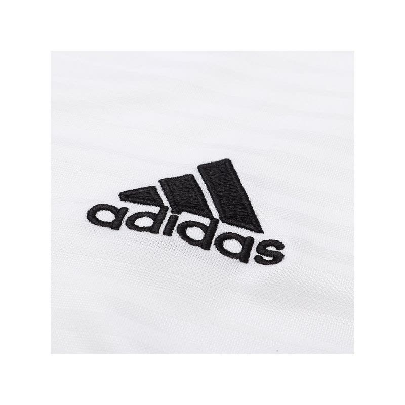 【自营】adidas阿迪达斯男子短袖T恤足球训练休闲运动服CF0679 CF0682白+黑 L图片