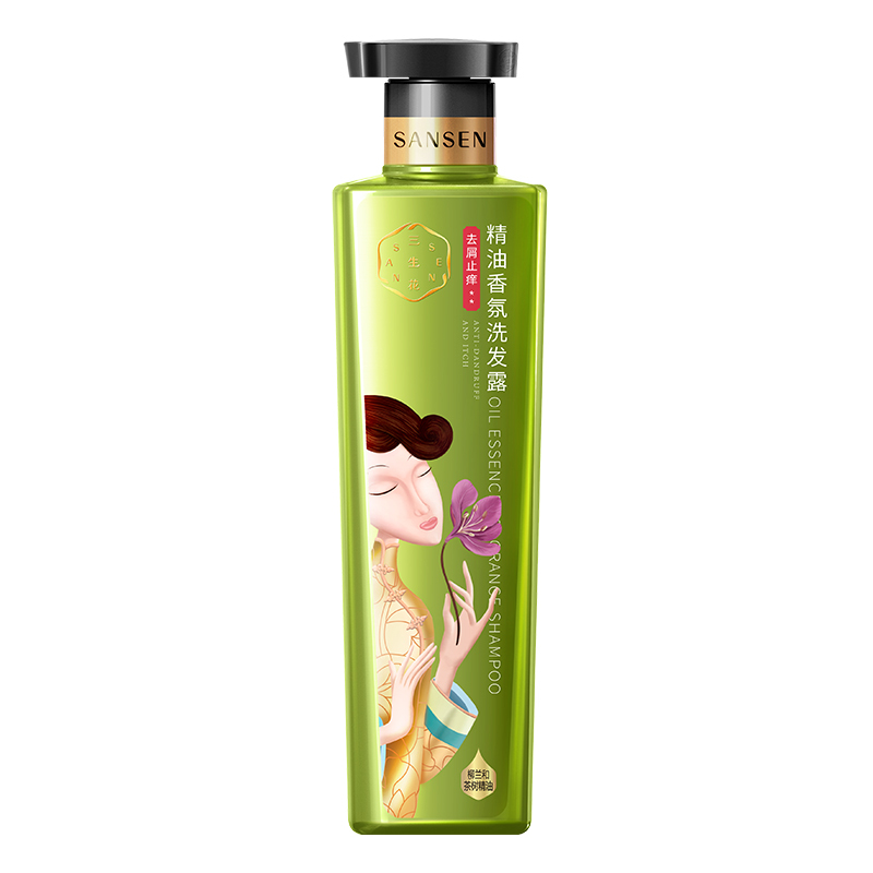 百雀羚三生花洗发水精油香氛控油清爽800ml+去屑止痒800ml洗发露去屑控油清爽油性各种混合性发质