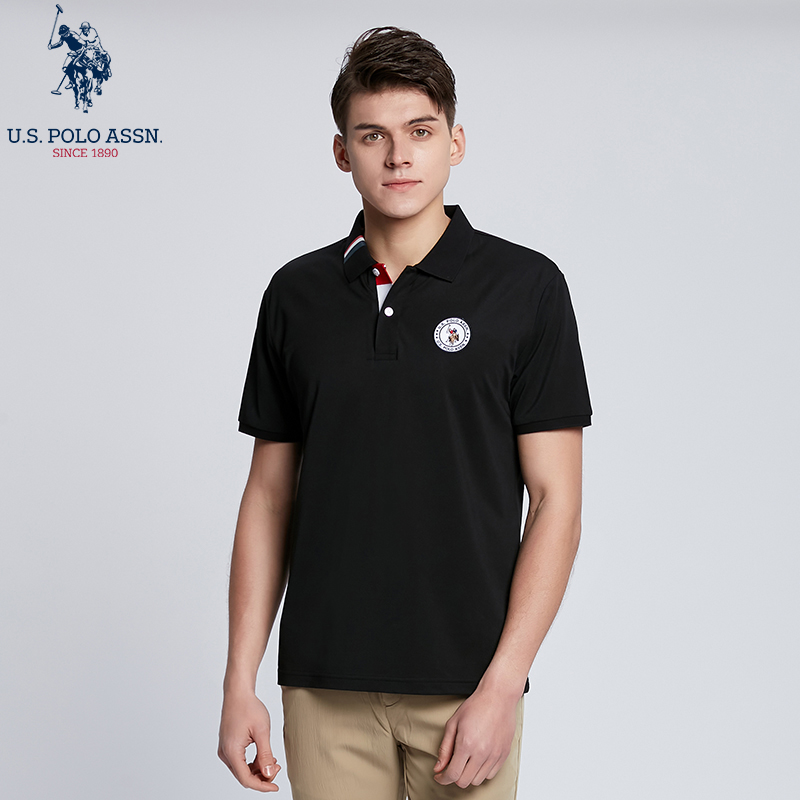 uspoloassn夏季新款男士polo衫纯色翻领短袖休闲百搭上衣参数