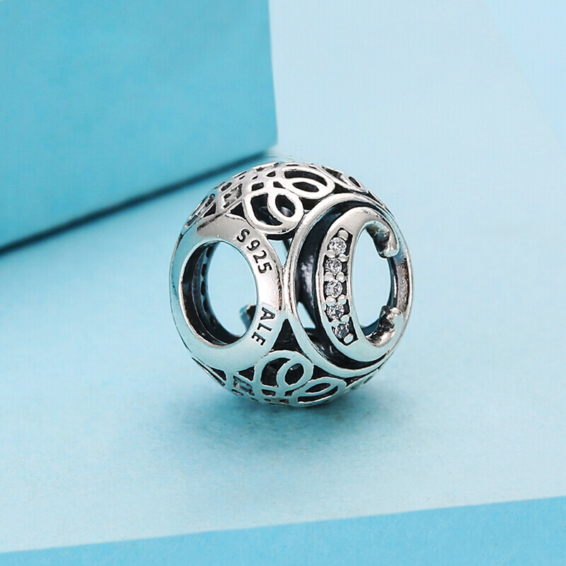 PANDORA潘多拉 复古字母C 925银 串饰-791847CZ