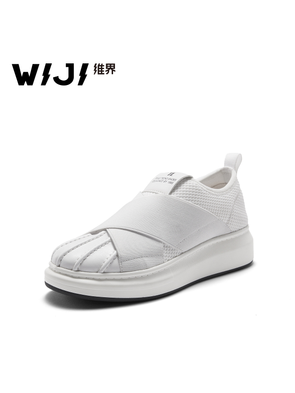 WIJI韩版春夏新款潮流时尚休闲女鞋圆头套脚个性户外运动厚底单鞋