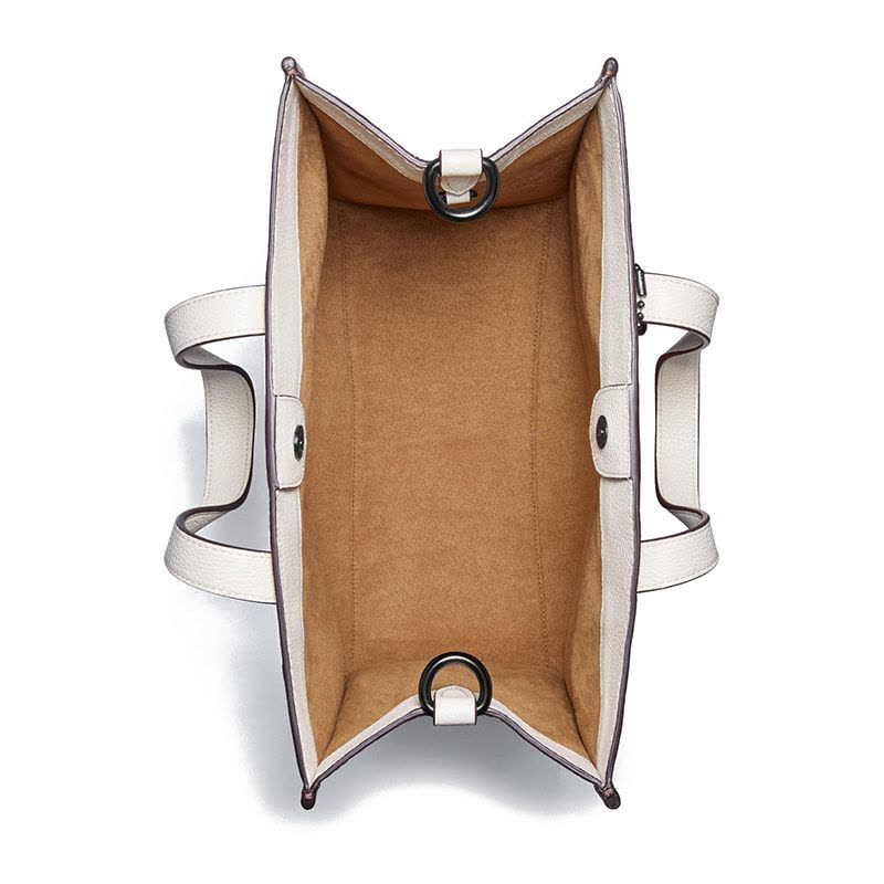 20新款 COACH\蔻驰 手提托特包 马车印花PVC图片