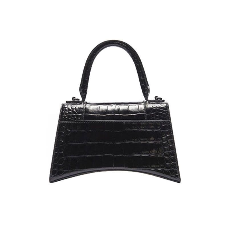 预订BALENCIAGA/巴黎世家 HOURGLASS 鳄鱼纹手拎包沙漏包 迷你 592833图片