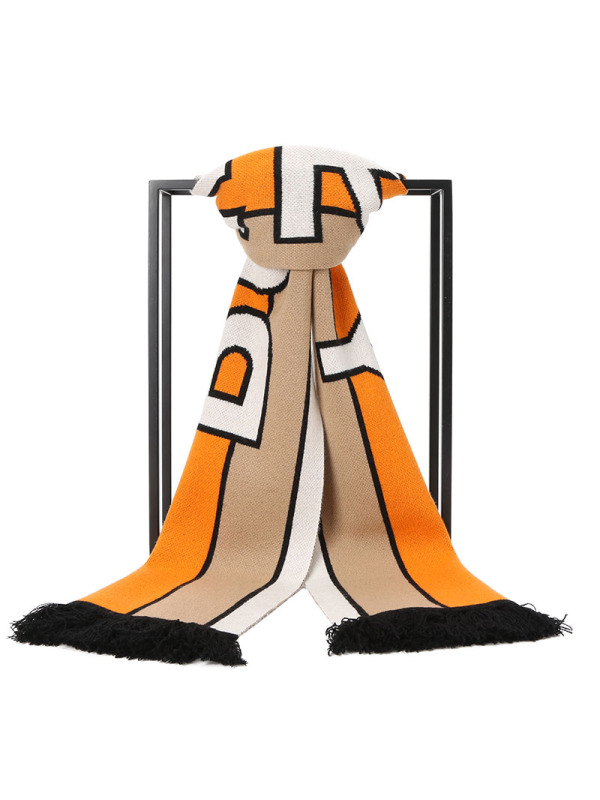 博柏利 BURBERRY 围巾 字母徽标毛质织物 男女同款围巾丝巾披肩 8019589