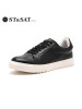 星期六ST&SAT牛皮系带低跟深口软底透气单鞋男SS63128370