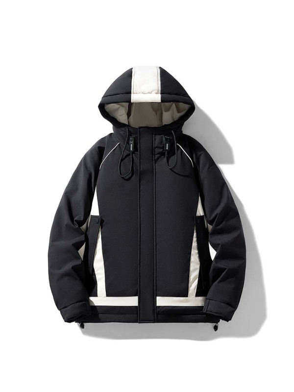 羽绒服男冬季新款情侣潮流宽松舒适潮男女同款时尚青少年连帽外套