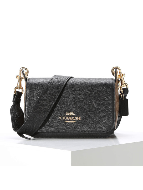 20春夏款 COACH JES 斜挎邮差包 F80614 22x14x7.5CM牛皮革\PVC