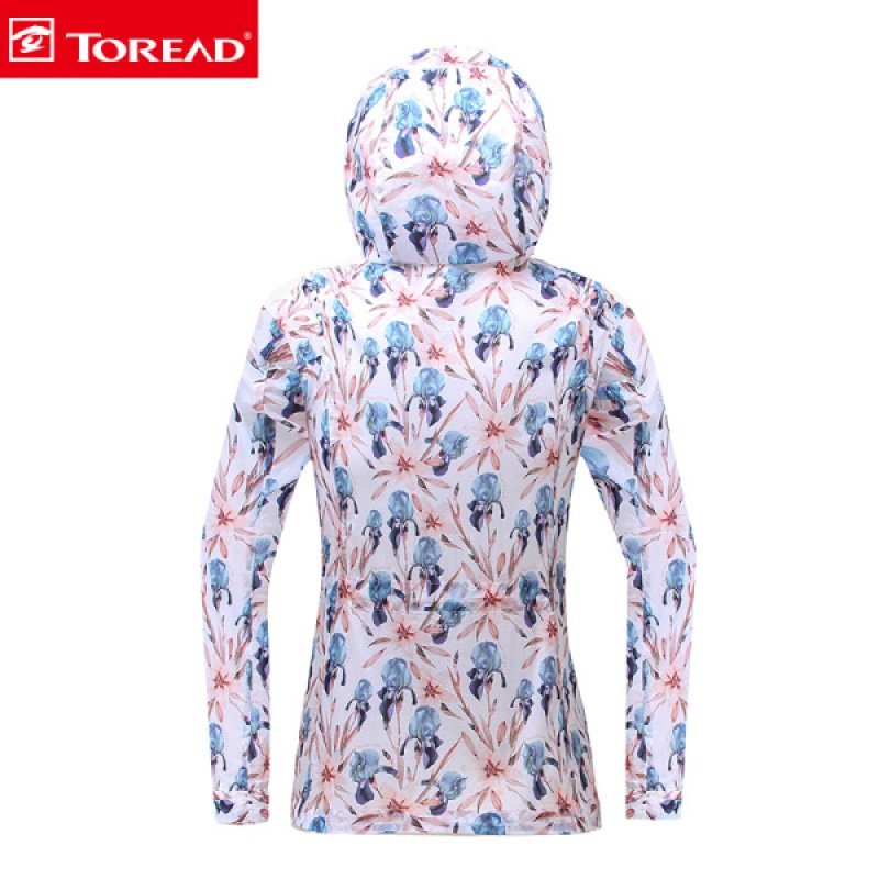 探路者（TOREAD）户外运动男女轻薄透气遮太阳皮肤风衣TAEG82710/TAEG817111
