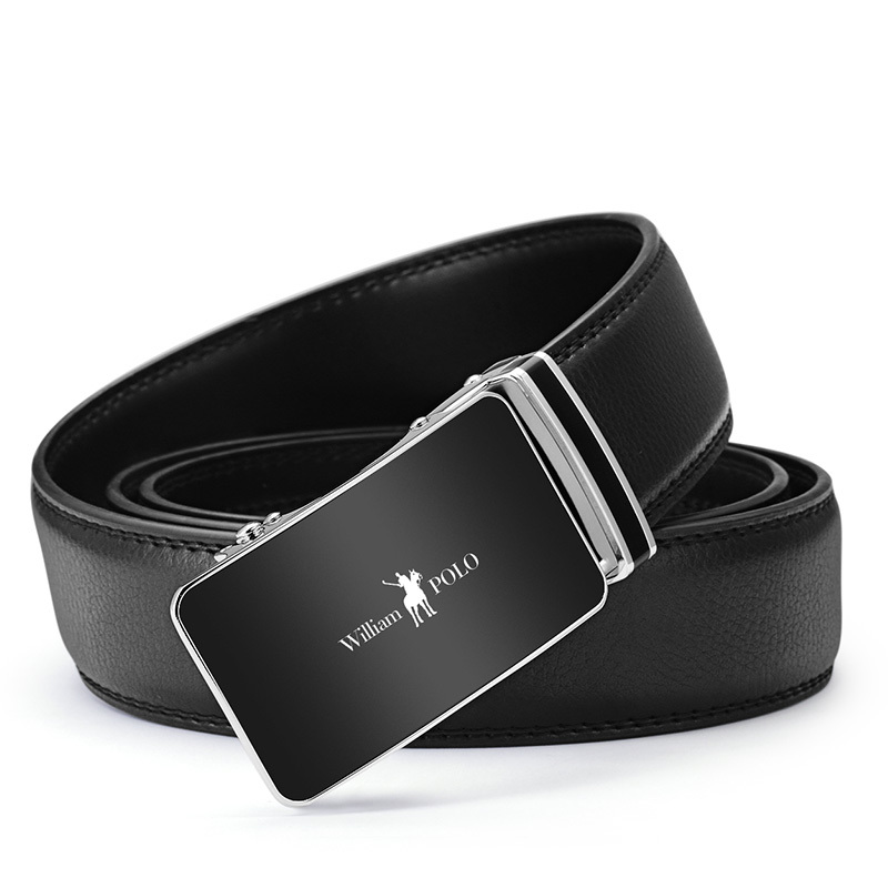 williampolo英皇保罗男士皮带真皮腰带自动扣腰带视频