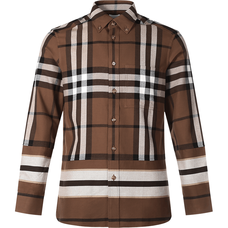 博柏利/巴宝莉 BURBERRY 男款 棉质长袖衬衫80486751图片