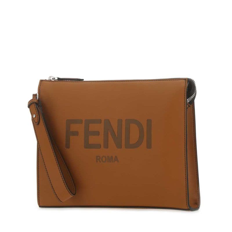 预售 FENDI 男女通用手拿包 LOGO标识 光面皮7VA491图片