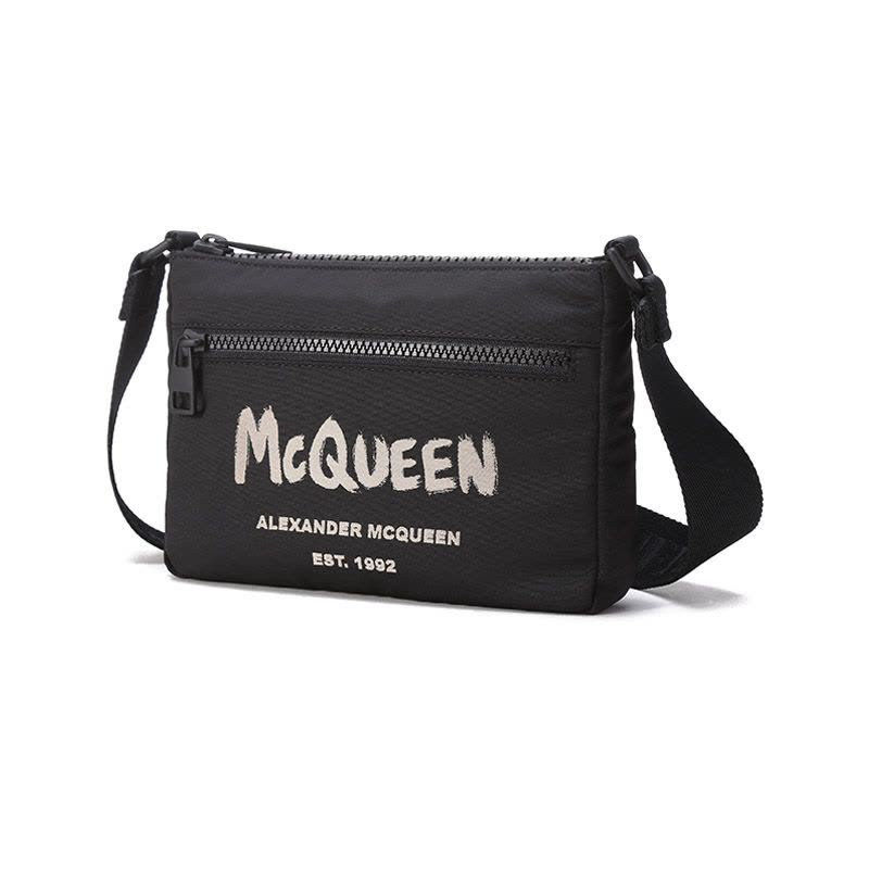 亚历山大·麦昆 ALEXANDER MCQUEEN 男士织物单肩斜挎包663144 1AABW图片
