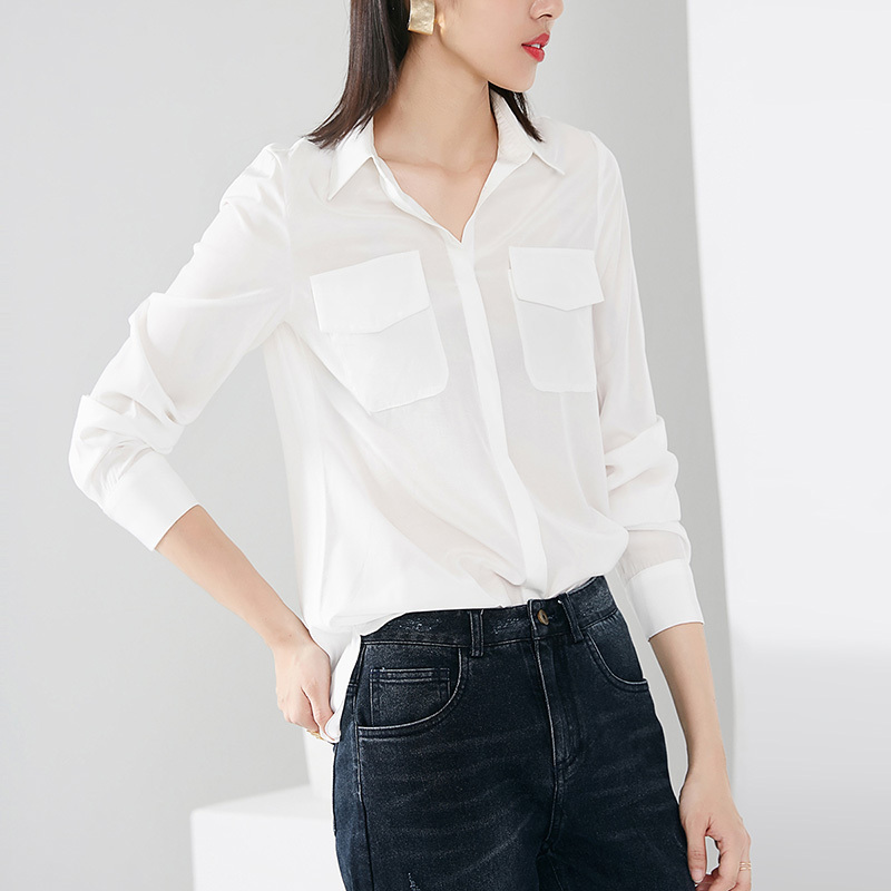 晚白onebuye女士衬衫