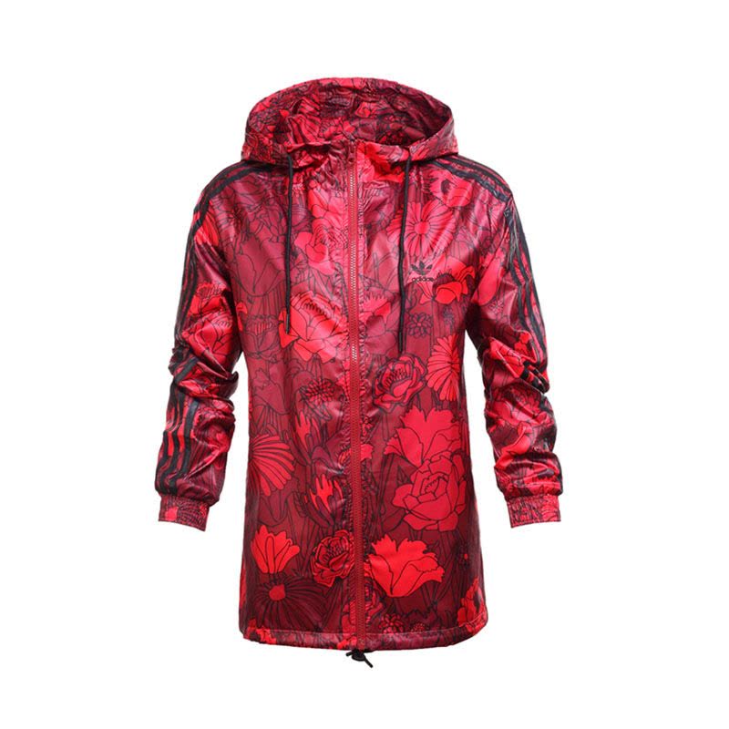 阿迪达斯三叶草女秋梭织透气防风夹克运动休闲外套-AY7965图片