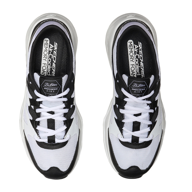 【自营】斯凯奇女鞋熊猫鞋甜美丝带透气舒适运动休闲鞋66666203