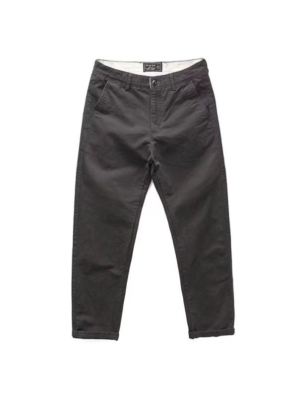 秋季休闲劳保裤潮流系腰带西裤简约耐磨干活穿小直筒男裤