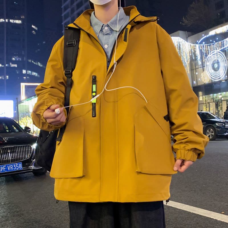 春秋新户外冲锋衣2024新款男工作服防风防水钓鱼登山服图片