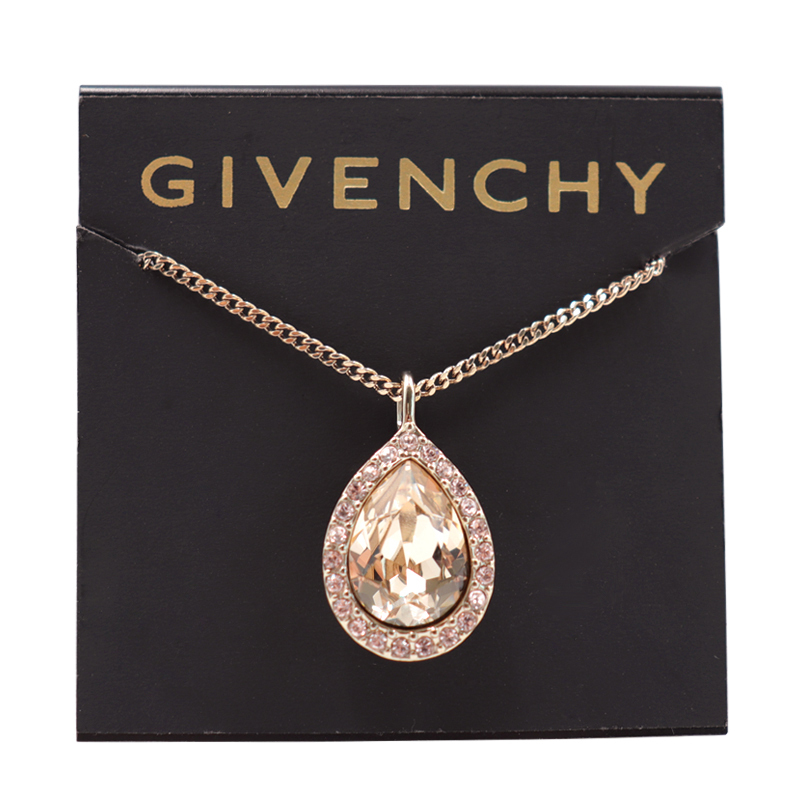 Givenchy 纪梵希 华贵款金色水滴型仿水晶女士项链