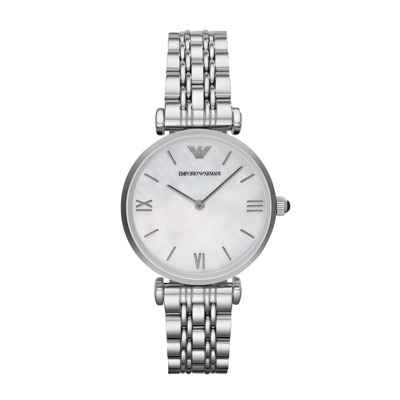 阿玛尼(EMPORIO.ARMANI)手表钢制表带经典时尚休闲石英表女士腕表AR1682