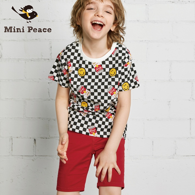 minipeace太平鸟童装男童休闲短裤五分裤儿童运动裤2019夏装新款