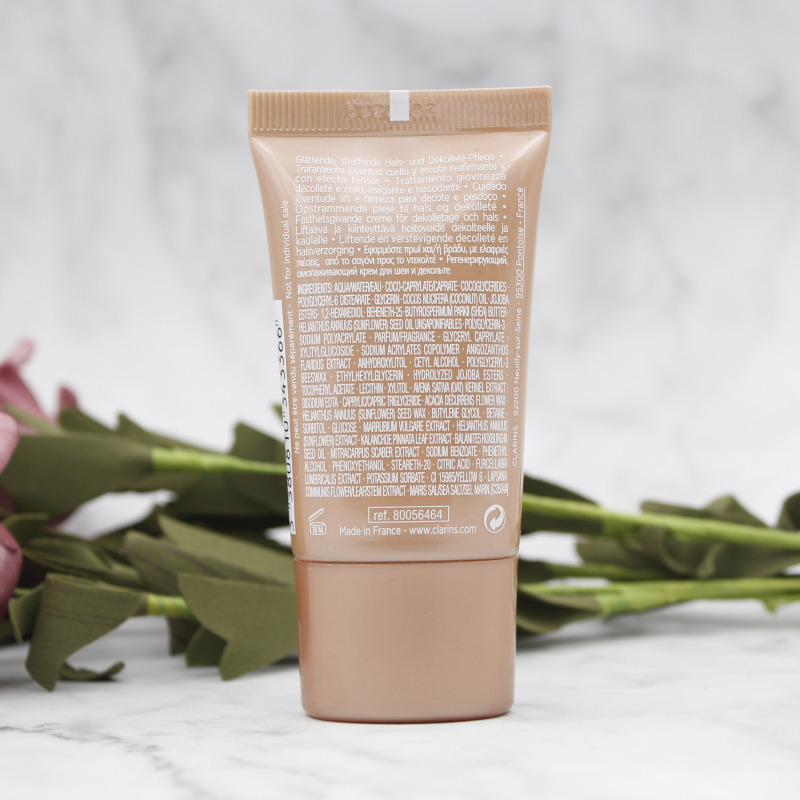 【专柜小样】娇韵诗(Clarins)颜弹力颈霜小样淡化颈纹向日葵颈霜15ml*3