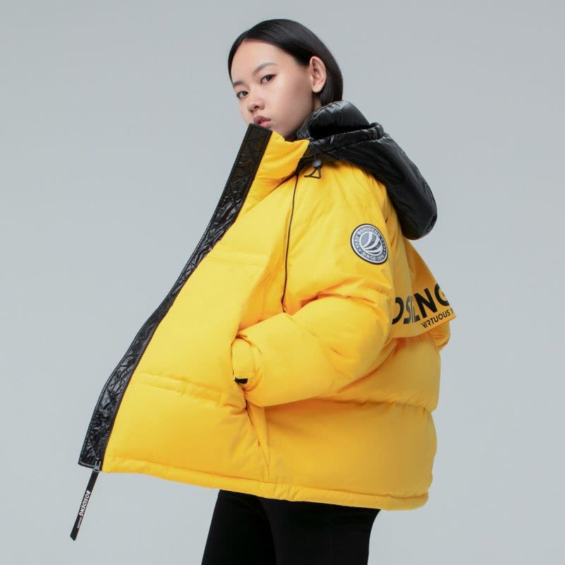 波司登羽绒服女中长款2020新款撞色潮流时尚个性冬装外套B00143020图片