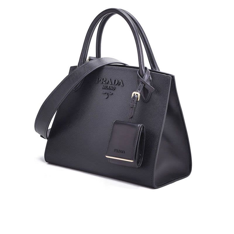 PRADA Monochrome 手拎包 1BA156 OOO图片