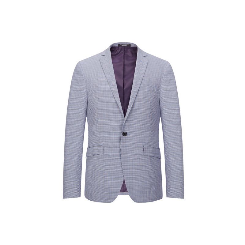 柒牌seven男装西服上衣秋冬男士新款商务正装休闲单西英伦风格纹西装