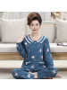 2025年秋冬季中老年妈妈睡衣女士长袖高档棉质宽松大码家居服套装