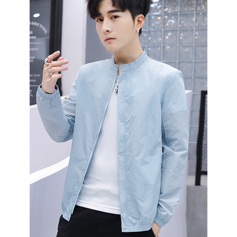 三弦(LA CORDE) 2019夏季新品男士防嗮服轻薄夹克男韩版潮流外套LA-QZQ-F01