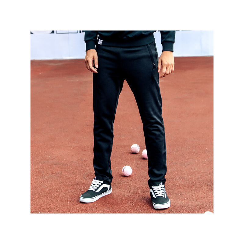 安踏运动裤男2019春季针织加绒保暖舒适男士休闲长裤