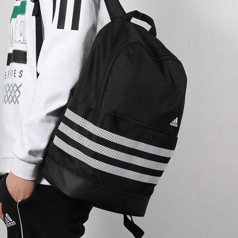阿迪达斯（ADIDAS）男包女包三条纹运动包学生休闲书包双肩包背包DW4269