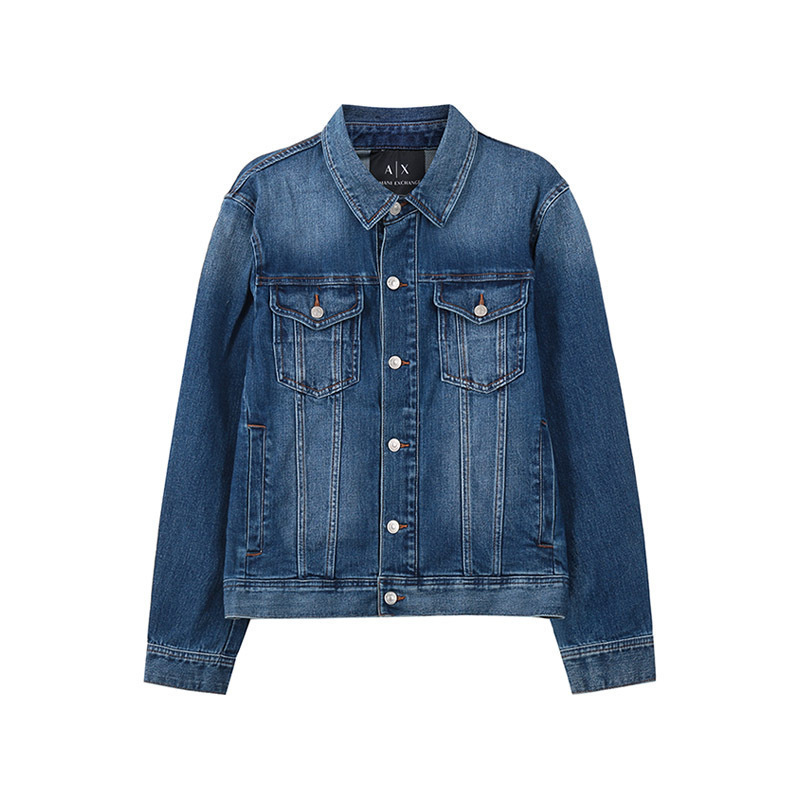 阿玛尼 ARMANI EXCHANGE 男士休闲牛仔长袖外套6LZBP1 Z1VDZ