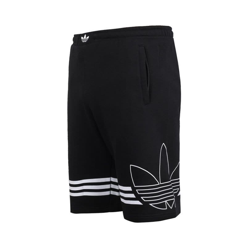 adidas阿迪三叶2019男子OUTLINE SHORT针织短裤DU8135图片