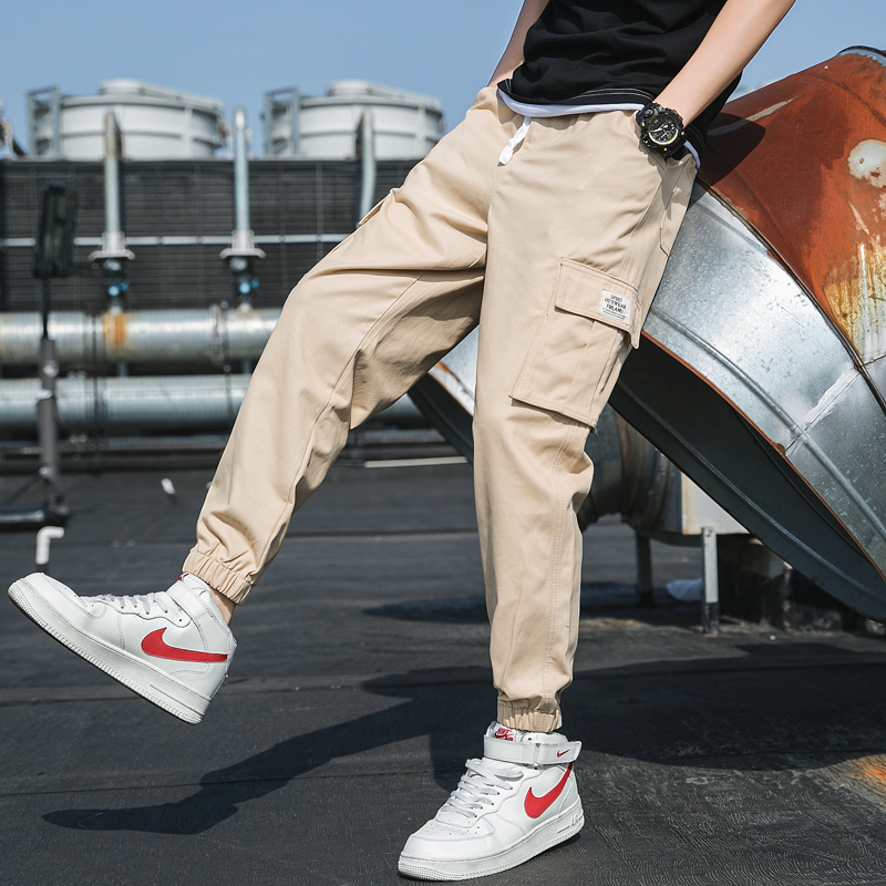 comeacross港潮男式工装裤ins休闲裤男视频