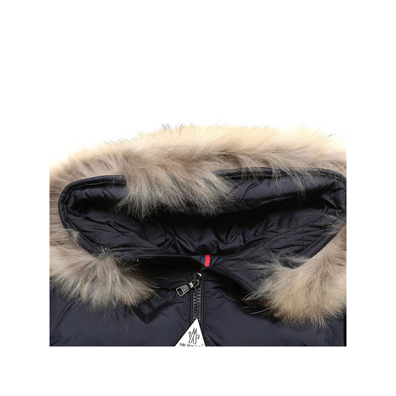 MONCLER 蒙克莱 男女童通用款聚酰胺连帽鹅绒羽绒服 4187625 68352