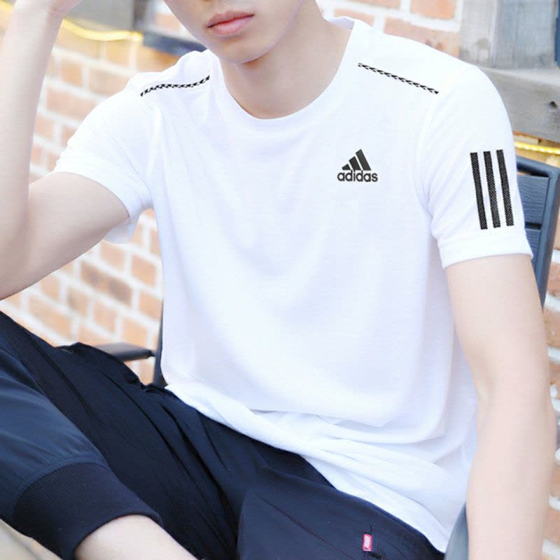 Adidas阿迪达斯运动服套装男2020冬季新款圆领T恤休闲短裤DP2875图片
