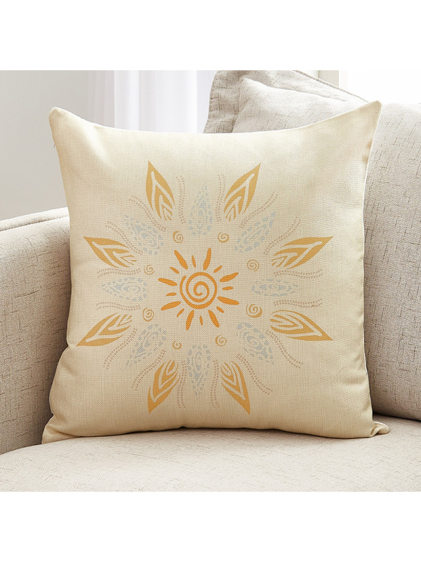 Ceba加厚亚麻布艺抱枕客厅大号靠垫沙发办公室床头靠枕腰枕简约靠背套