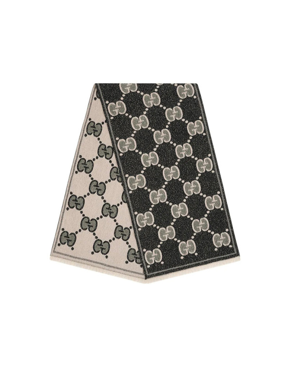 预订GUCCI\古驰 LOGO款 GG羊毛提花 围巾 45x195CM