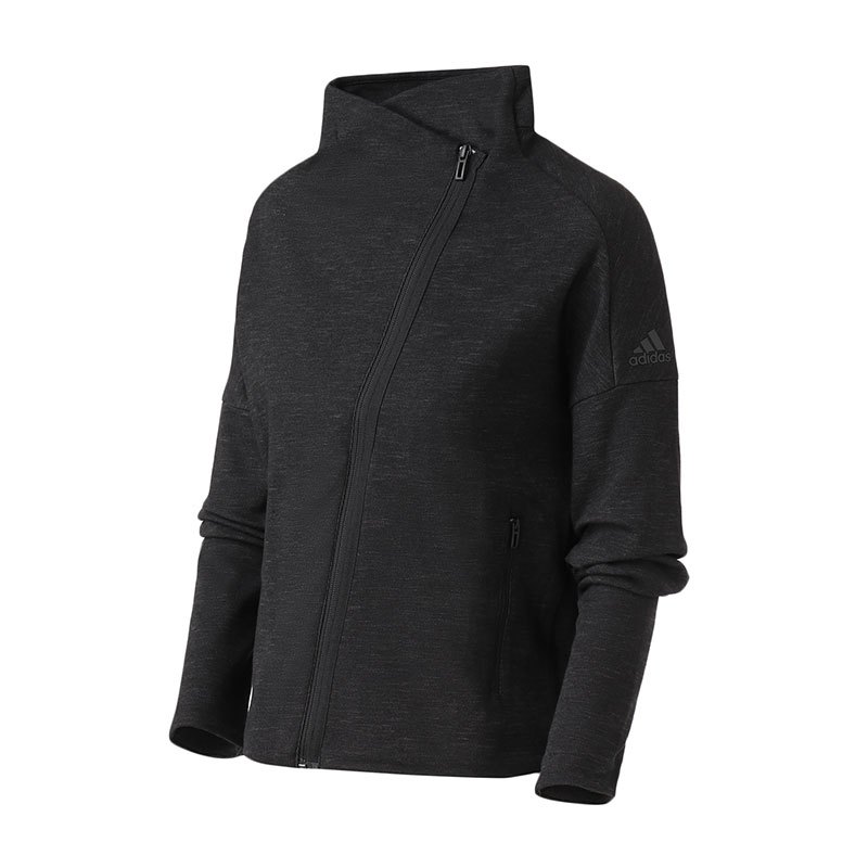 【自营】adidas女服夹克外套休闲运动服CZ2915 L CZ2915黑灰色