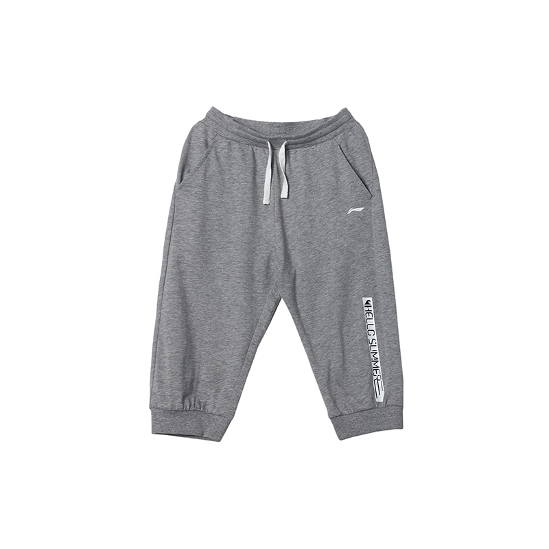 LI-NING KIDS 男童大童吸湿收口运动七分裤
