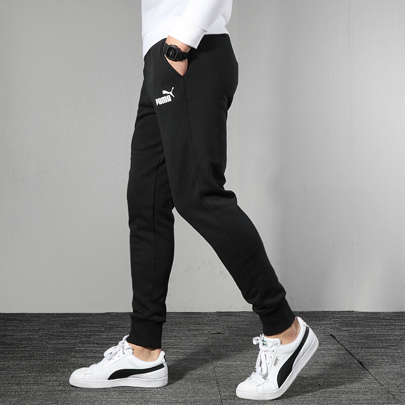 彪马（Puma）男裤运动跑步训练休闲裤子收口时尚卫裤针织裤长裤580791