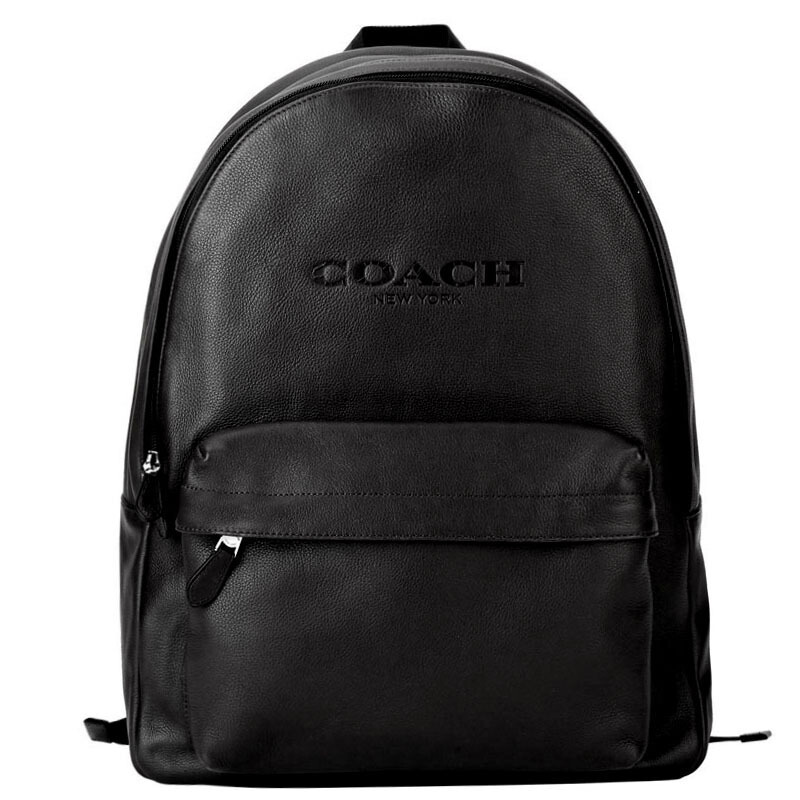 COACH 蔻驰 男双肩包男士黑色皮质双肩背包 F54786 BLK