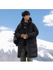 冬季新款中长款情侣白鸭绒连帽羽绒服男女同款加厚保暖潮牌外套男