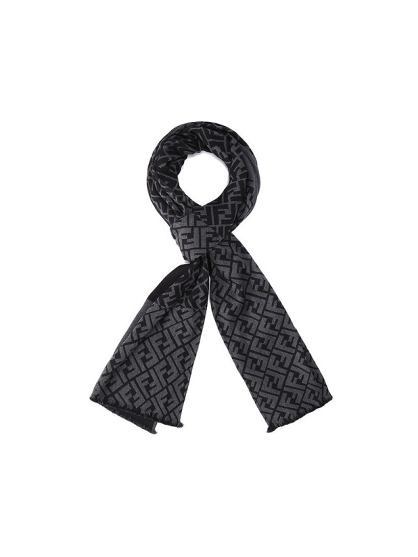 芬迪 FENDI 男士羊毛保暖围巾 FXS124 AIKN