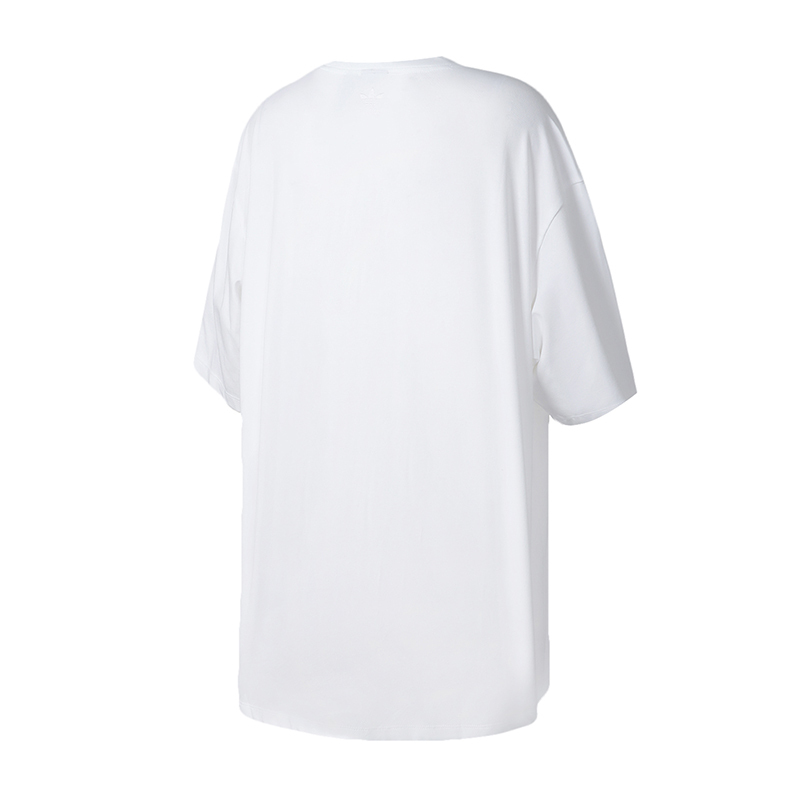 阿迪达斯三叶草女服T恤款彩色刺绣LOGO宽松休闲运动服GD2235