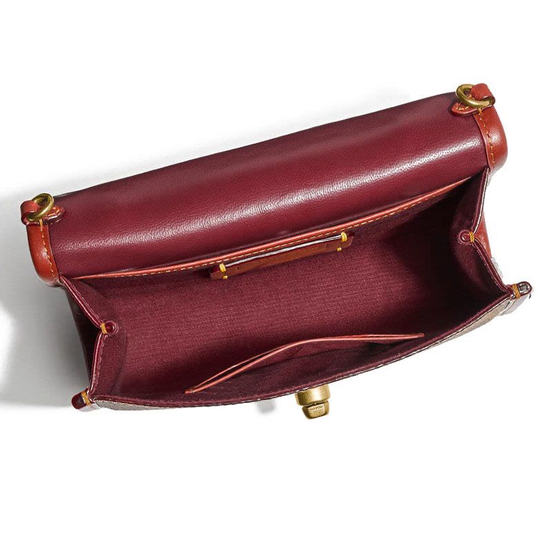 COACH 蔻驰 KIP 口盖包 椭圆扣 织物拼皮 C4204 预售图片