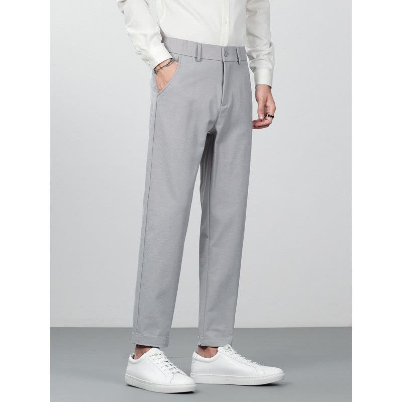 新款直筒小西裤男款 秋冬轻商务垂感抗皱易打理男休闲裤 基础百搭图片